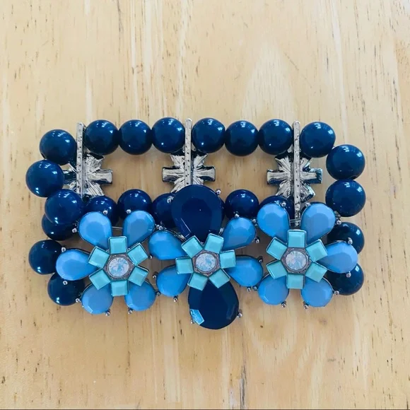 Blue Beaded Bracelet - Picture 1 of 4